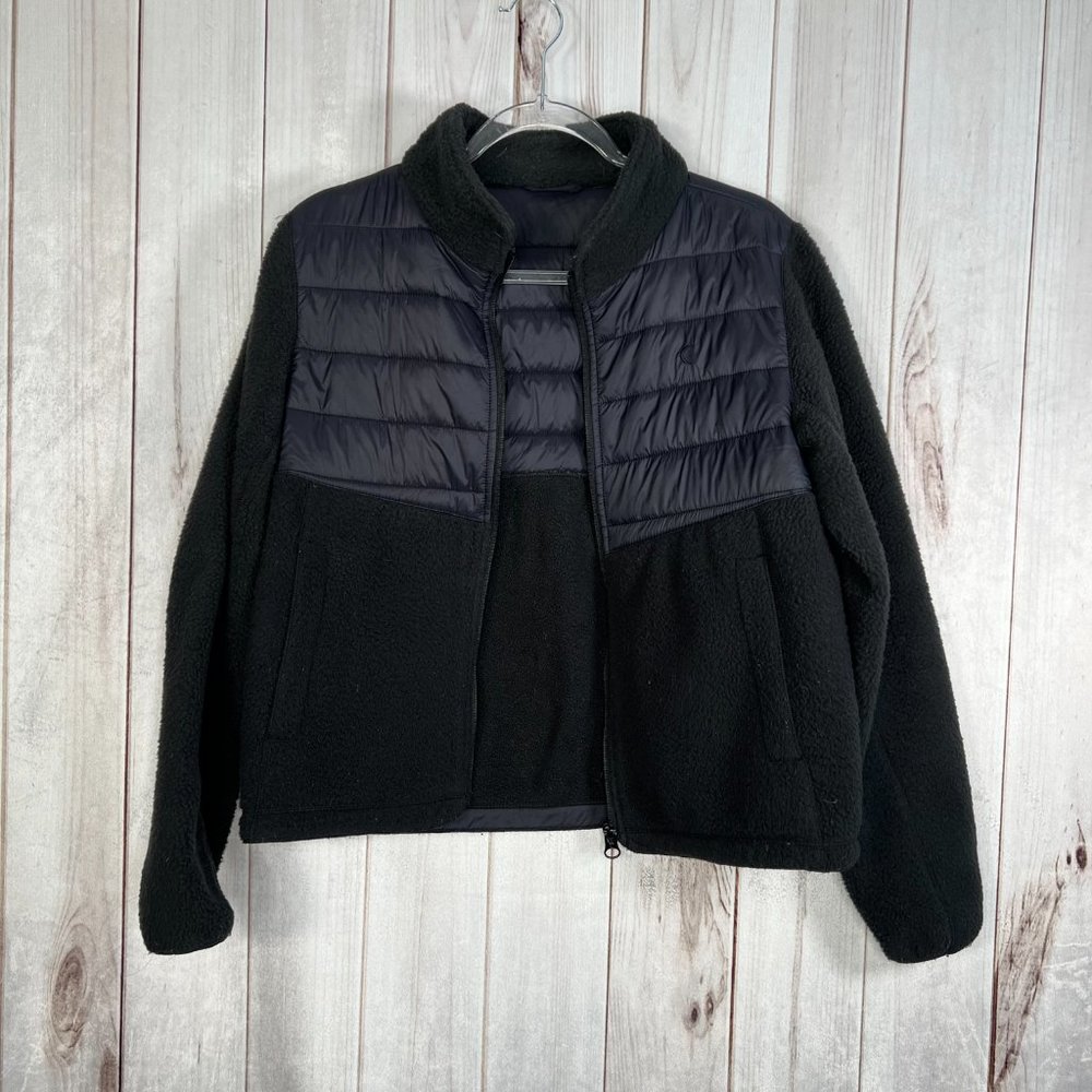 Zyia Active Black Fleece Targhee Jacket Size Large - Picture 3 of 9